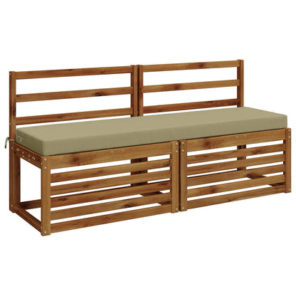 Bench Cushion SOEST 100% Polyester Light Green 160 x 40 x 8 cm