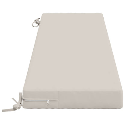 Bench Cushion SOEST 100% Polyester White 160 x 40 x 8 cm