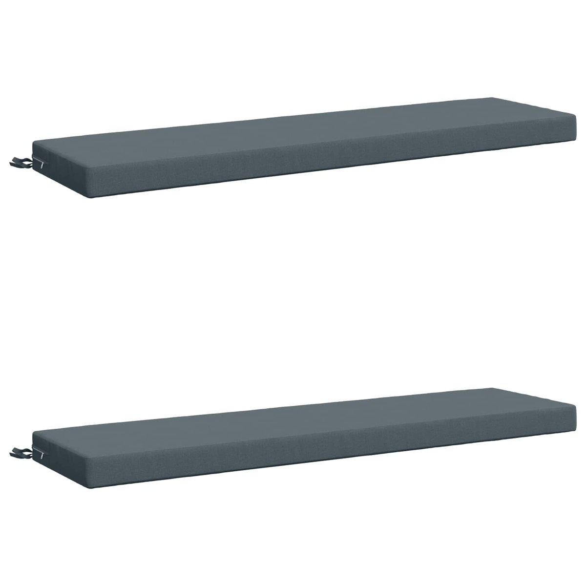 Bench Cushions SOEST 2 pcs 100% Polyester Blue 160 x 40 x 8 cm