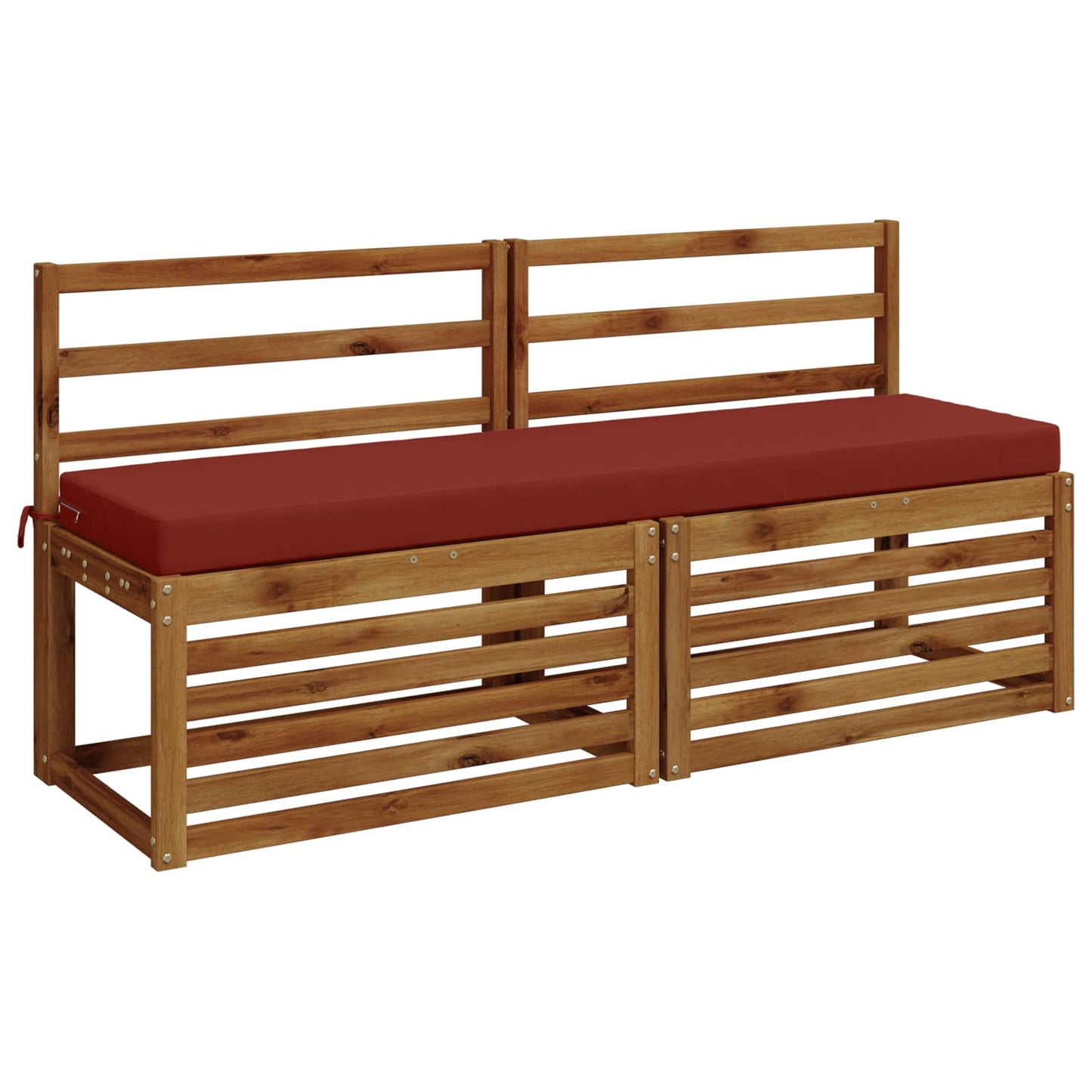 Bench Cushion SOEST 100% Polyester Red 160 x 40 x 8 cm
