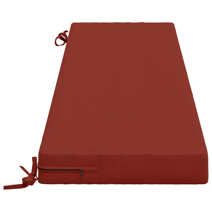 Bench Cushions SOEST 2 pcs 100% Polyester Red 160 x 40 x 8 cm