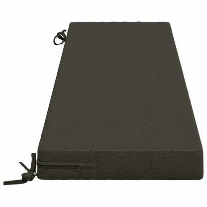 Bench Cushion SOEST 100% Polyester Anthracite 160 x 40 x 8 cm