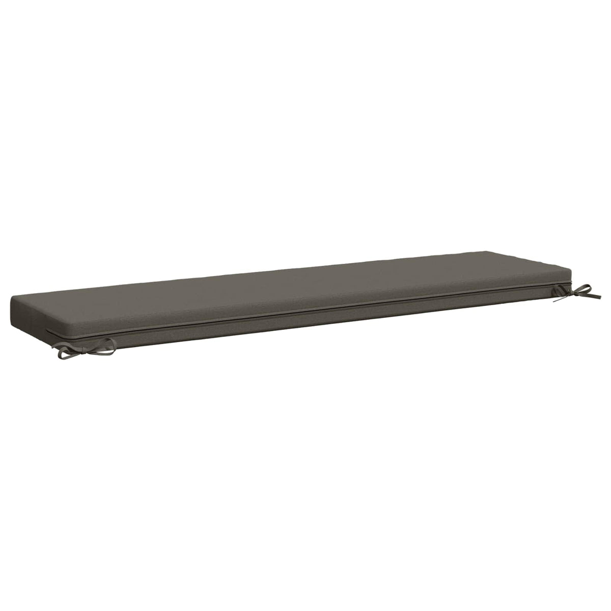 Bench Cushion SOEST 100% Polyester Grey 160 x 40 x 8 cm