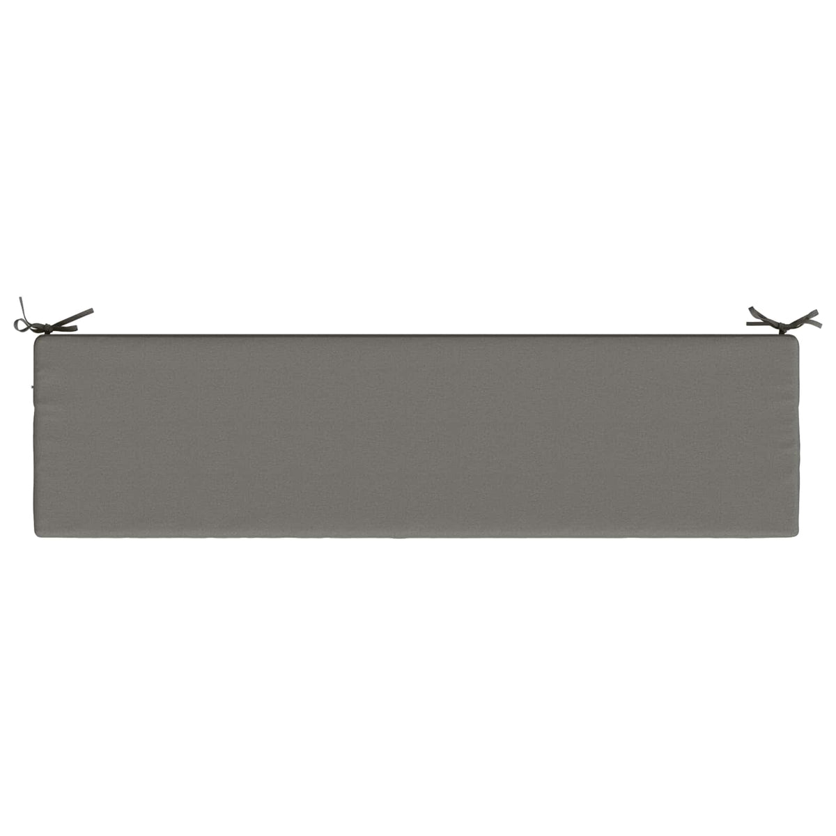 Bench Cushions SOEST 2 pcs 100% Polyester Grey 160 x 40 x 8 cm