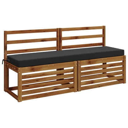 Bench Cushion SOEST 100% Polyester Anthracite 160 x 40 x 8 cm