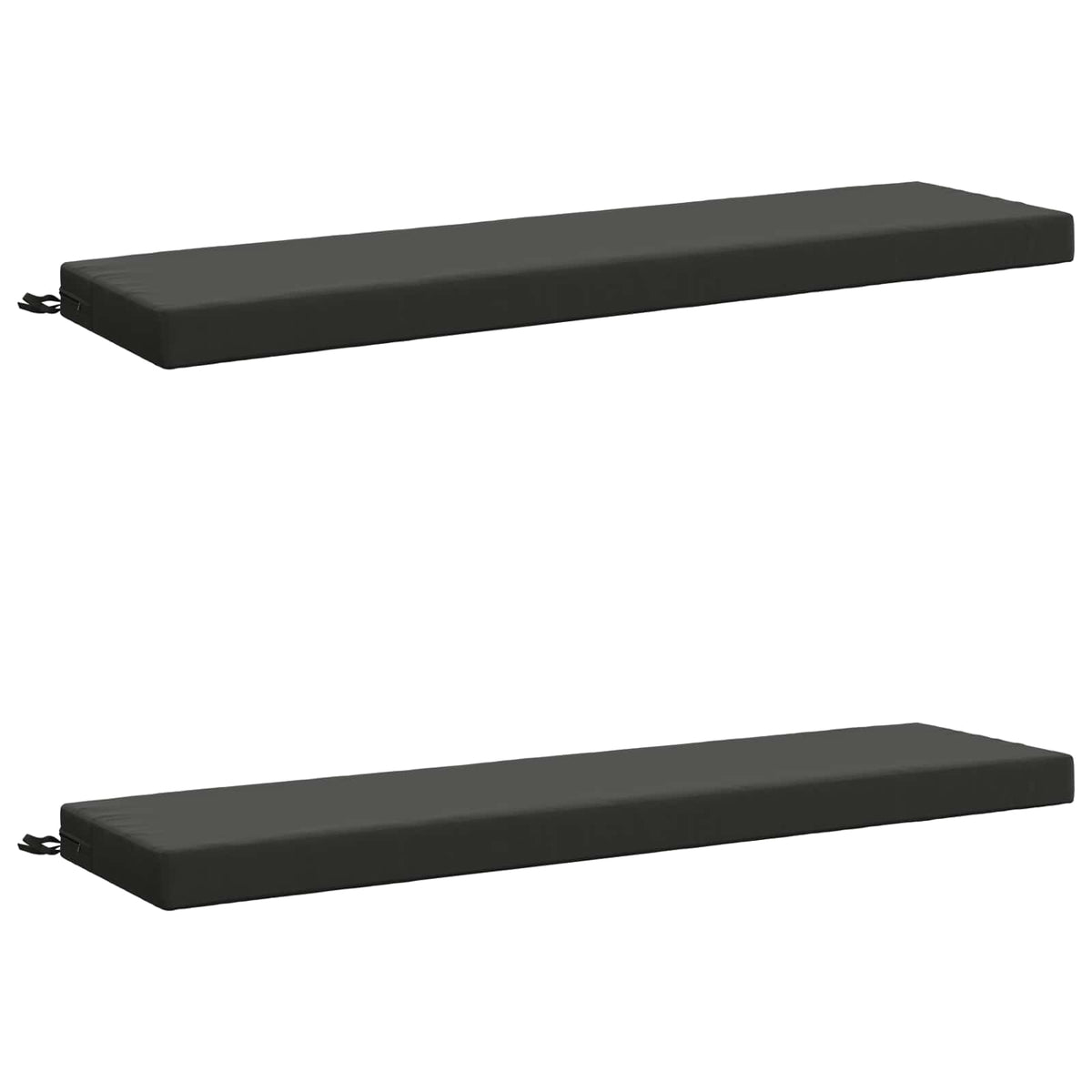 Bench Cushions SOEST 2 pcs 100% Polyester Anthracite
