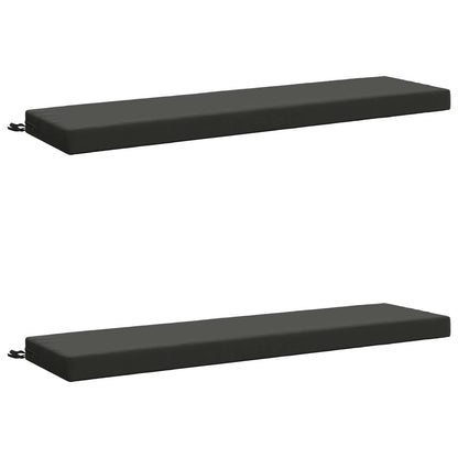 Bench Cushions SOEST 2 pcs 100% Polyester Anthracite