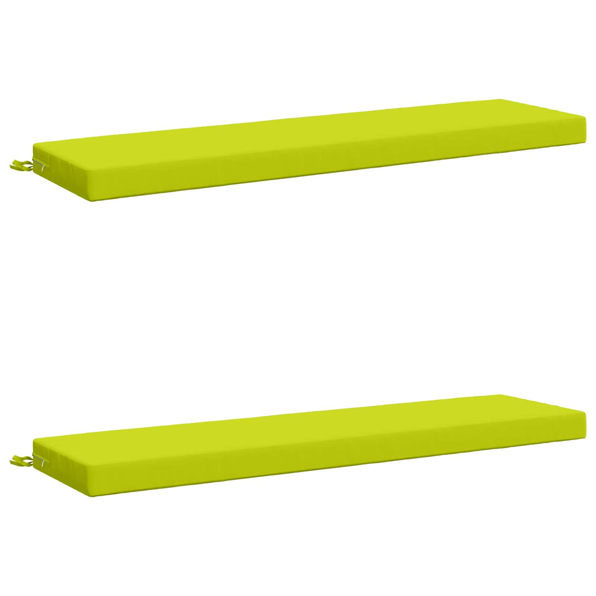 Bench Cushions SOEST 2 pcs 100% Polyester Bright Green
