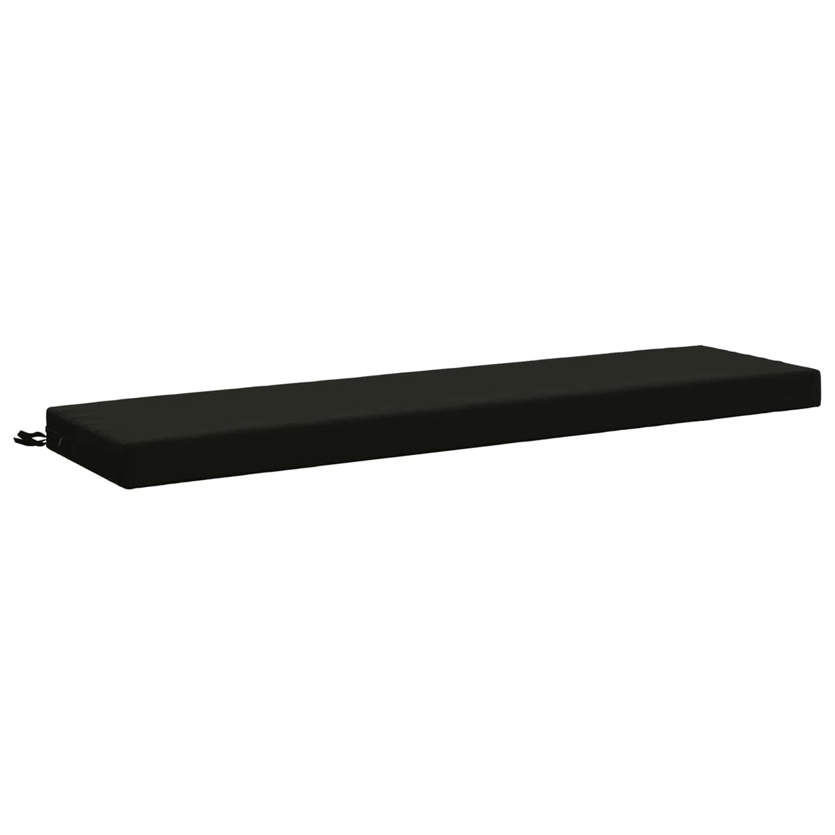 Bench Cushions SOEST 2 pcs 100% Polyester Black 160 x 40 x 8 cm