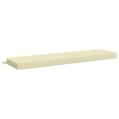 Bench Cushion SOEST 100% Polyester Cream 160 x 40 x 8 cm