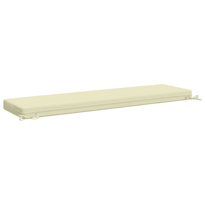 Bench Cushions SOEST 2 pcs 100% Polyester Cream 160 x 40 x 8 cm