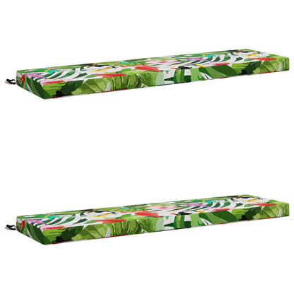 Bench Cushions SOEST 2 pcs 100% Polyester Multicolour