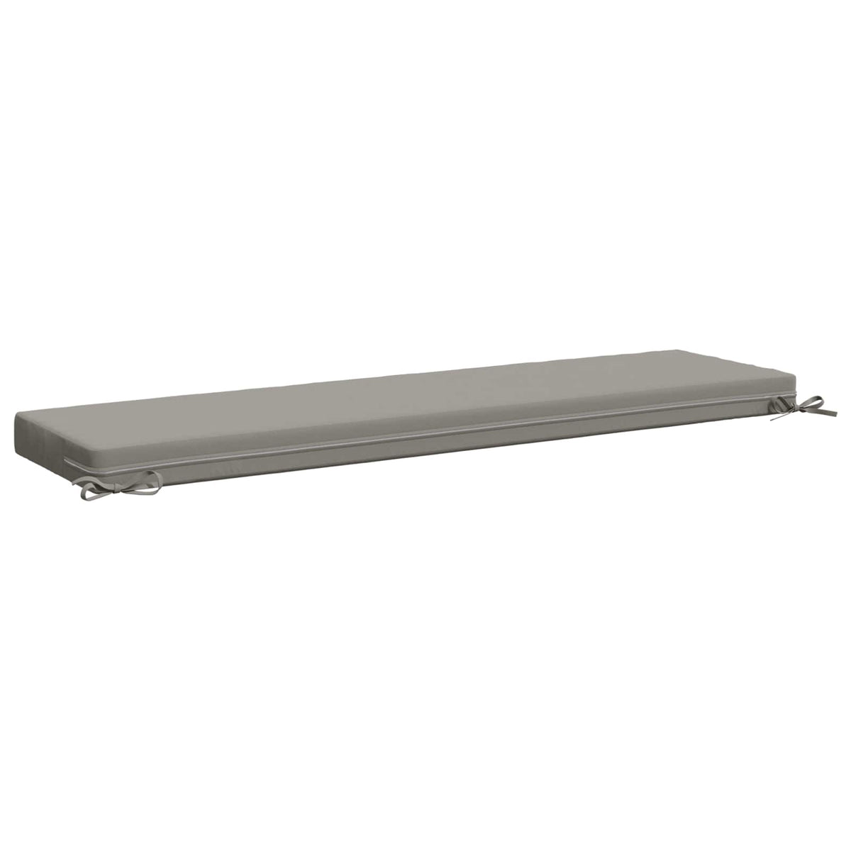 Bench Cushions SOEST 2 pcs 100% Polyester Grey 160 x 40 x 8 cm