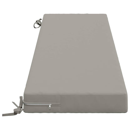 Bench Cushions SOEST 2 pcs 100% Polyester Grey 160 x 40 x 8 cm