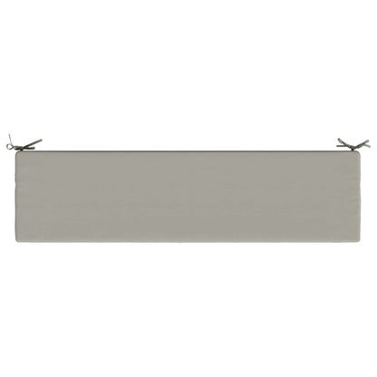 Bench Cushions SOEST 2 pcs 100% Polyester Grey 160 x 40 x 8 cm
