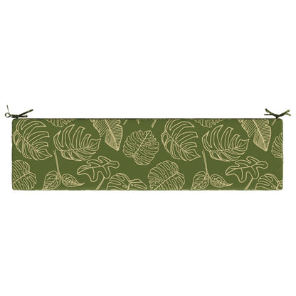 2-Piece Bench Cushions SOEST 2 pcs 100% Polyester Leaf Design