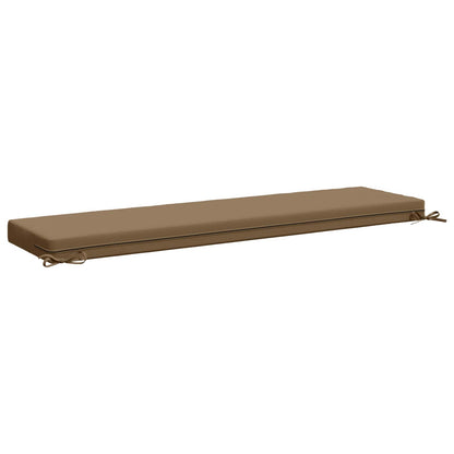 Bench Cushion SOEST 100% Polyester Taupe 160 x 40 x 8 cm
