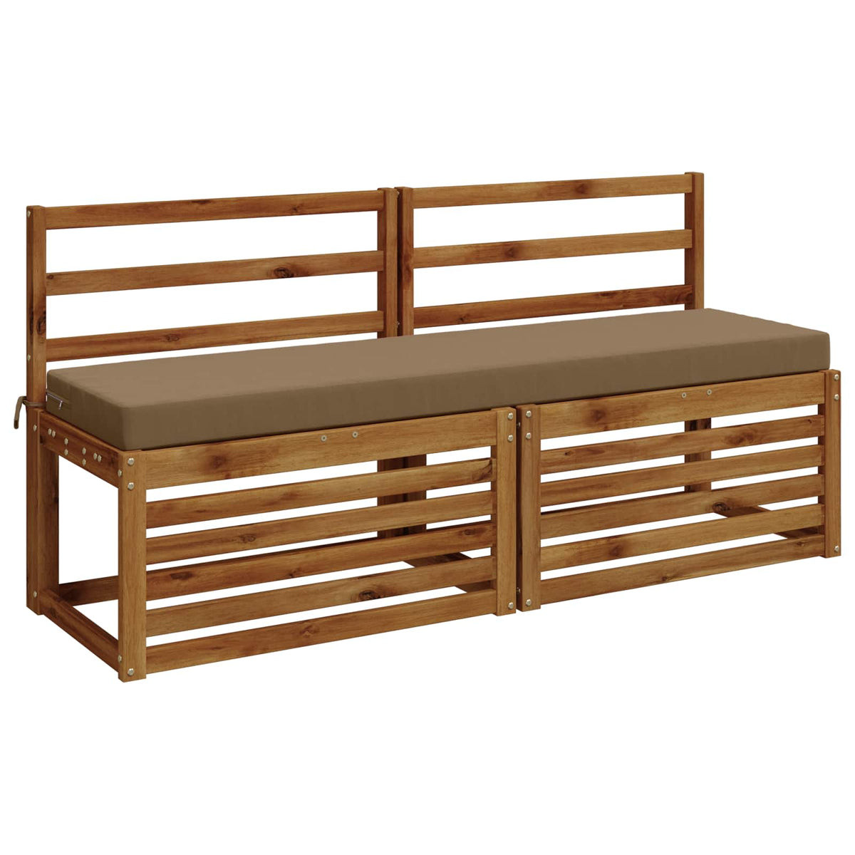Bench Cushion SOEST 100% Polyester Taupe 160 x 40 x 8 cm