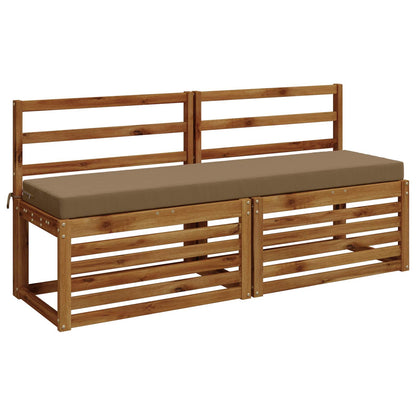 Bench Cushion SOEST 100% Polyester Taupe 160 x 40 x 8 cm
