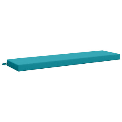 Bench Cushion SOEST 100% Polyester Turquoise 160 x 40 x 8 cm