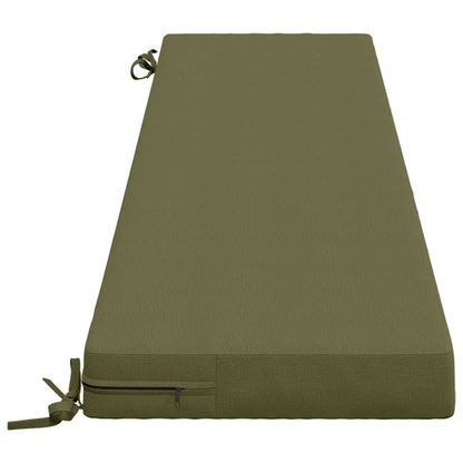 Bench Cushions SOEST 2 pcs 100% Polyester Olive Green
