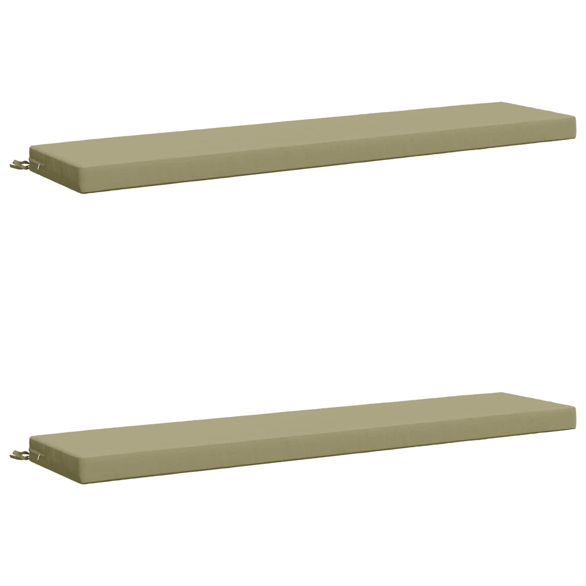 Bench Cushions SOEST 2 pcs 100% Polyester Light Green