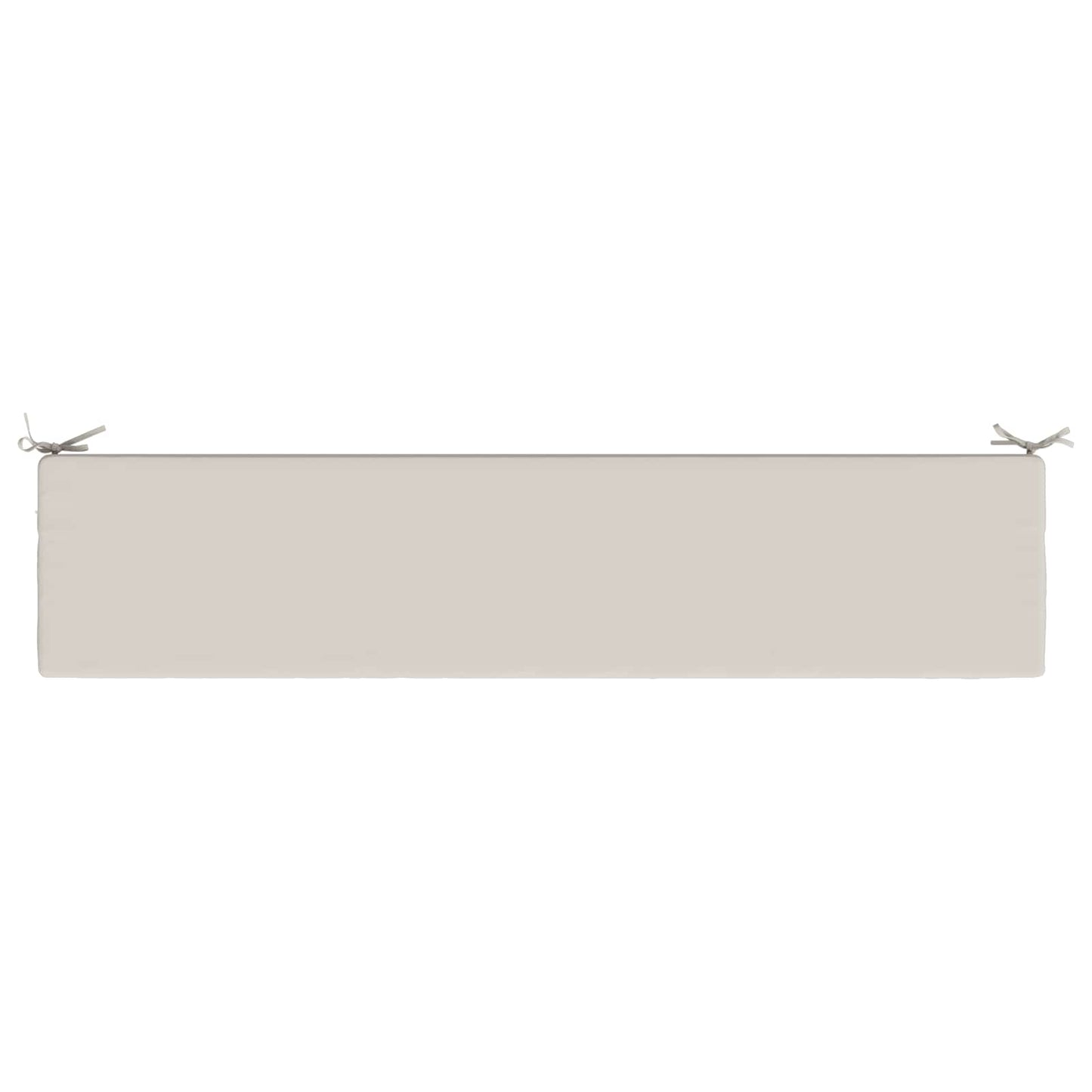 Bench Cushion SOEST 100% Polyester White 170 x 40 x 8 cm