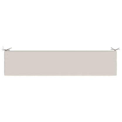 Bench Cushion SOEST 100% Polyester White 170 x 40 x 8 cm