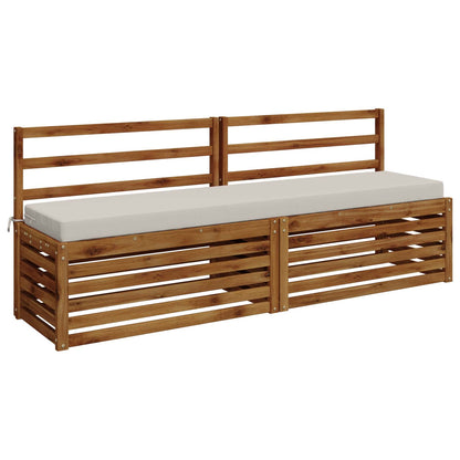 Bench Cushions SOEST 2 pcs 100% Polyester White 170 x 40 x 8 cm