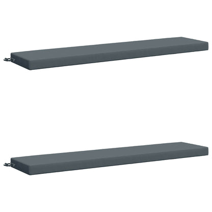 Bench Cushions SOEST 2 pcs 100% Polyester Blue 170 x 40 x 8 cm