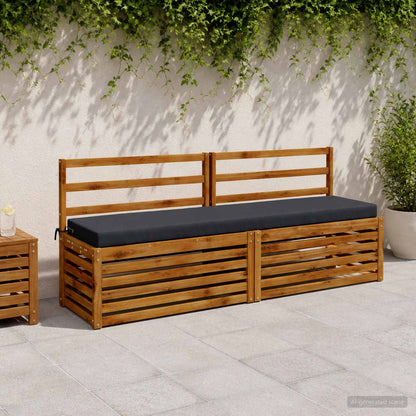 Bench Cushion SOEST 100% Polyester Dark Blue 170 x 40 x 8 cm