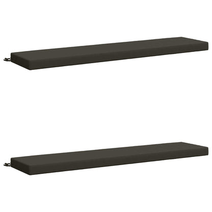 Bench Cushions SOEST 2 pcs 100% Polyester Anthracite