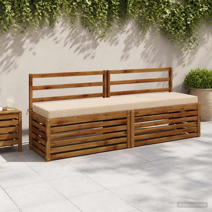Bench Cushion SOEST 100% Polyester Cream 170 x 40 x 8 cm