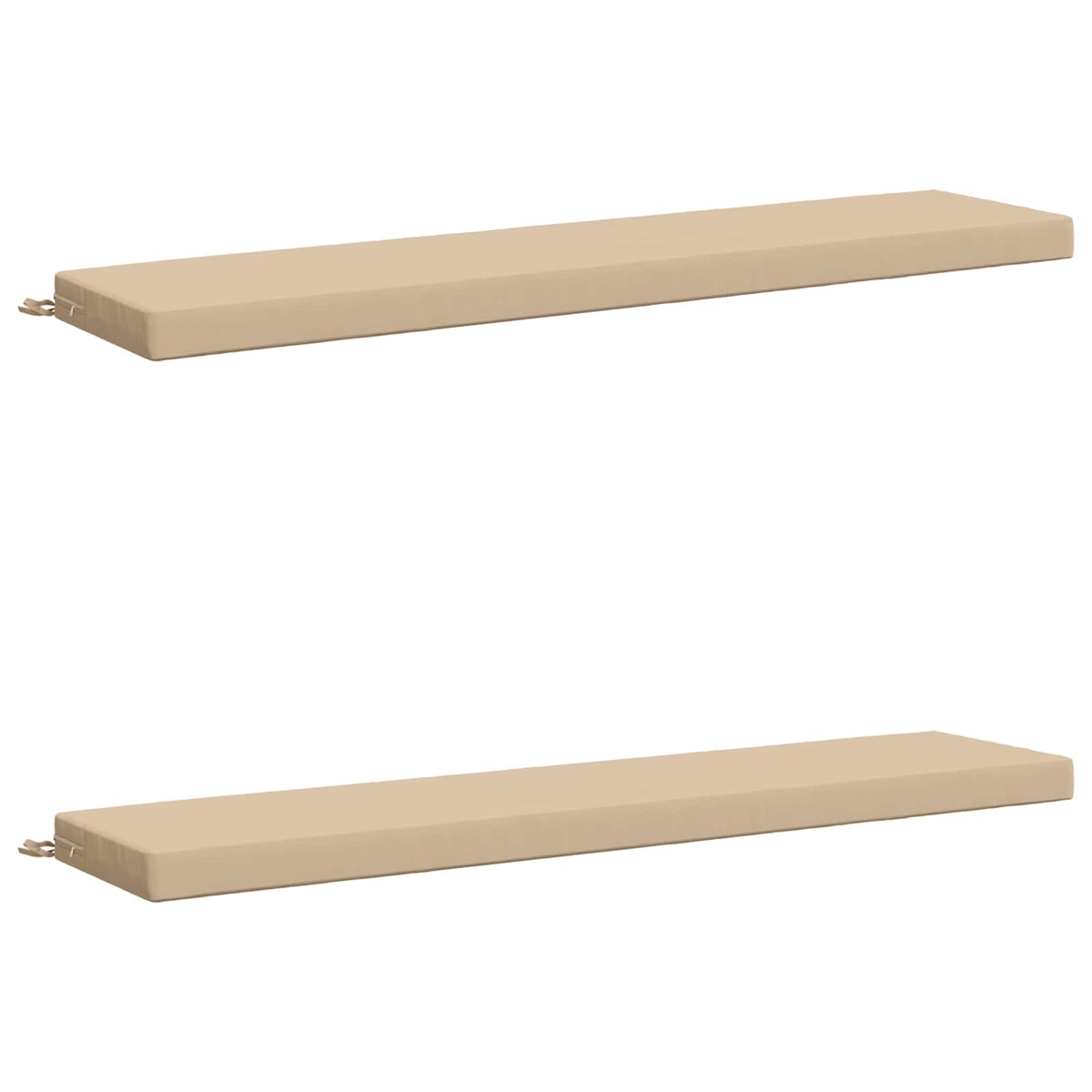 Bench Cushions SOEST 2 pcs 100% Polyester Cream 170 x 40 x 8 cm
