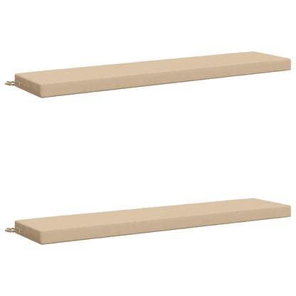Bench Cushions SOEST 2 pcs 100% Polyester Cream 170 x 40 x 8 cm