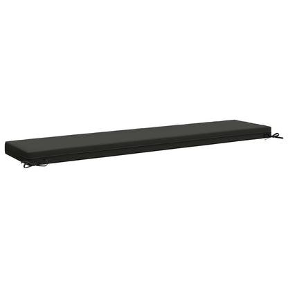 2-Piece Bench Cushions SOEST 2 pcs 100% Polyester Anthracite