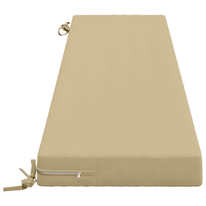 Bench Cushion SOEST 100% Polyester Beige 170 x 40 x 8 cm