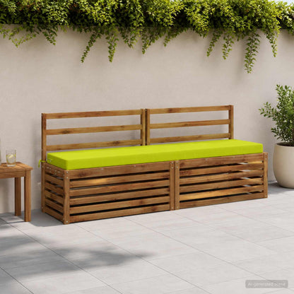 Bench Cushions SOEST 2 pcs 100% Polyester Bright Green