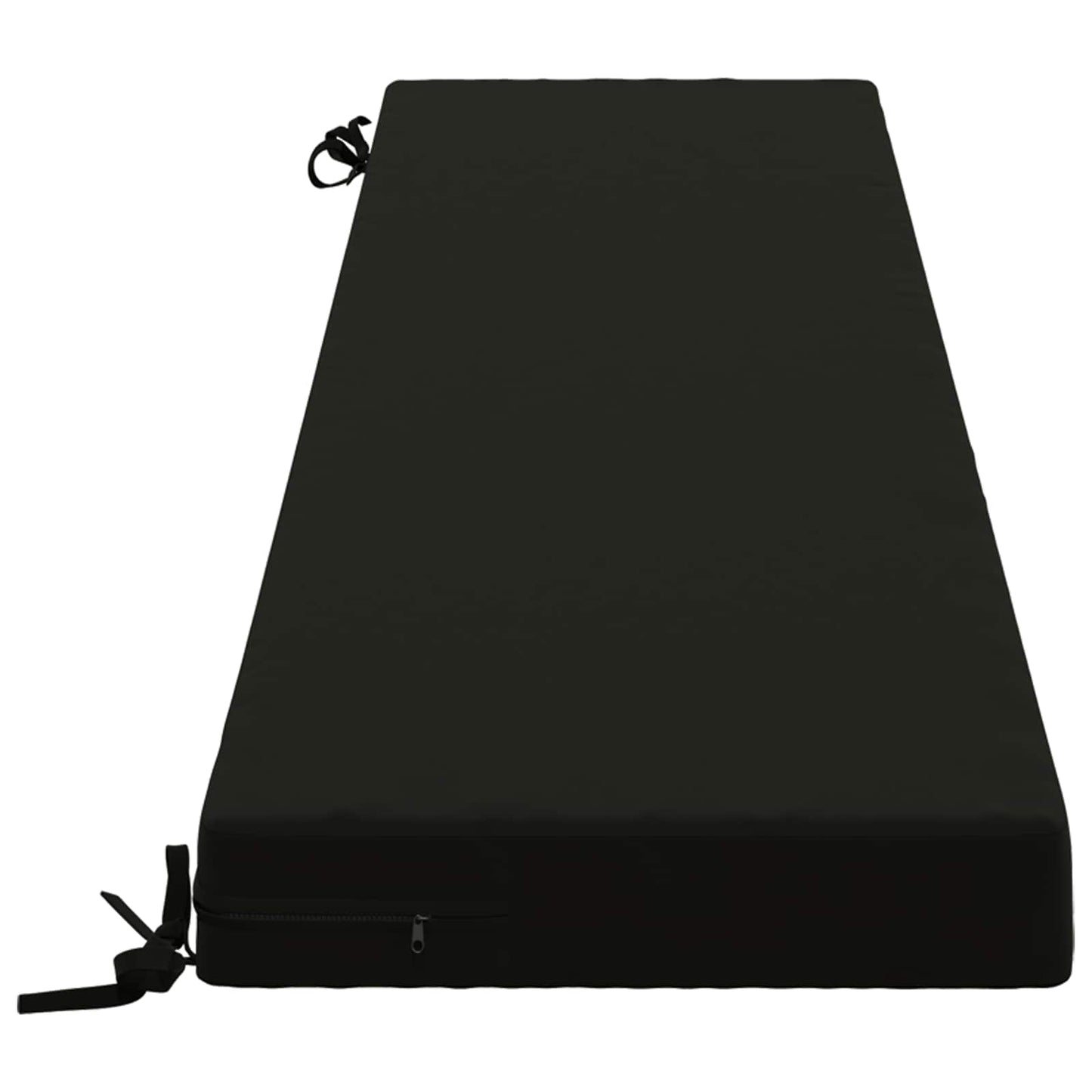 Bench Cushion SOEST 100% Polyester Black 170 x 40 x 8 cm
