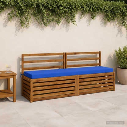 Bench Cushion SOEST 100% Polyester Royal Blue 170 x 40 x 8 cm