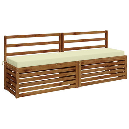 Bench Cushion SOEST 100% Polyester Cream 170 x 40 x 8 cm