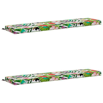 Bench Cushions SOEST 2 pcs 100% Polyester Multicolour