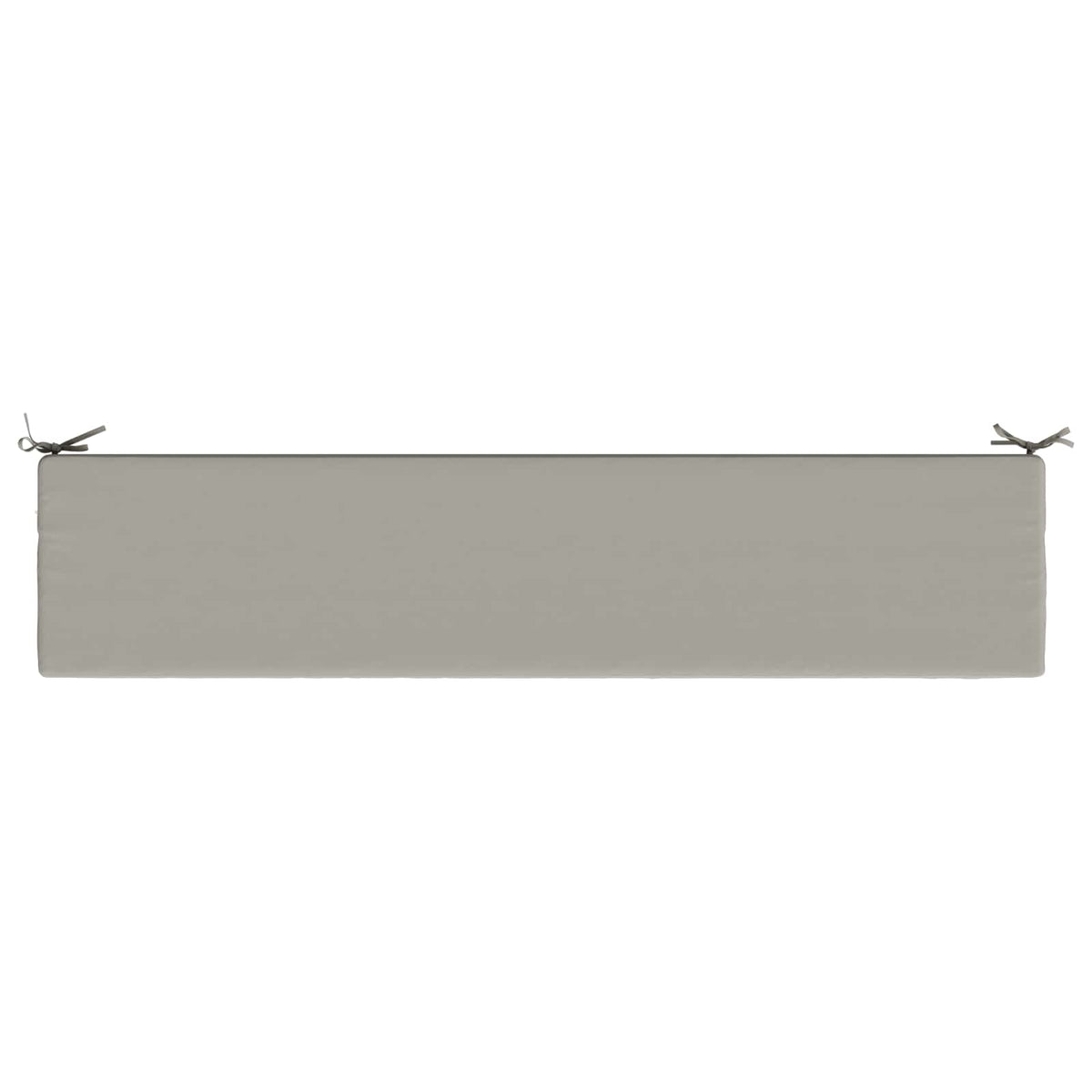 Bench Cushion SOEST 100% Polyester Grey 170 x 40 x 8 cm