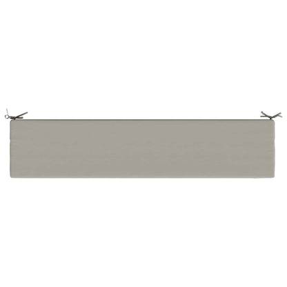 Bench Cushion SOEST 100% Polyester Grey 170 x 40 x 8 cm