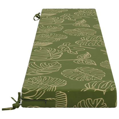 Bench Cushion SOEST 100% Polyester Leaf Design 170 x 40 x 8 cm