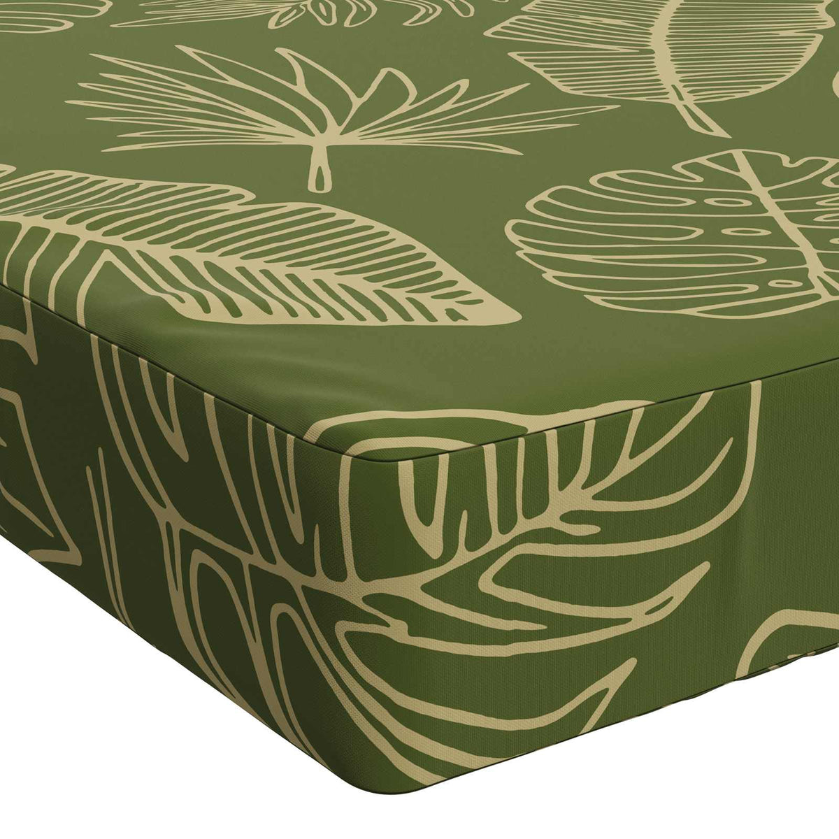 Bench Cushions SOEST 2 pcs 100% Polyester Leaf Design