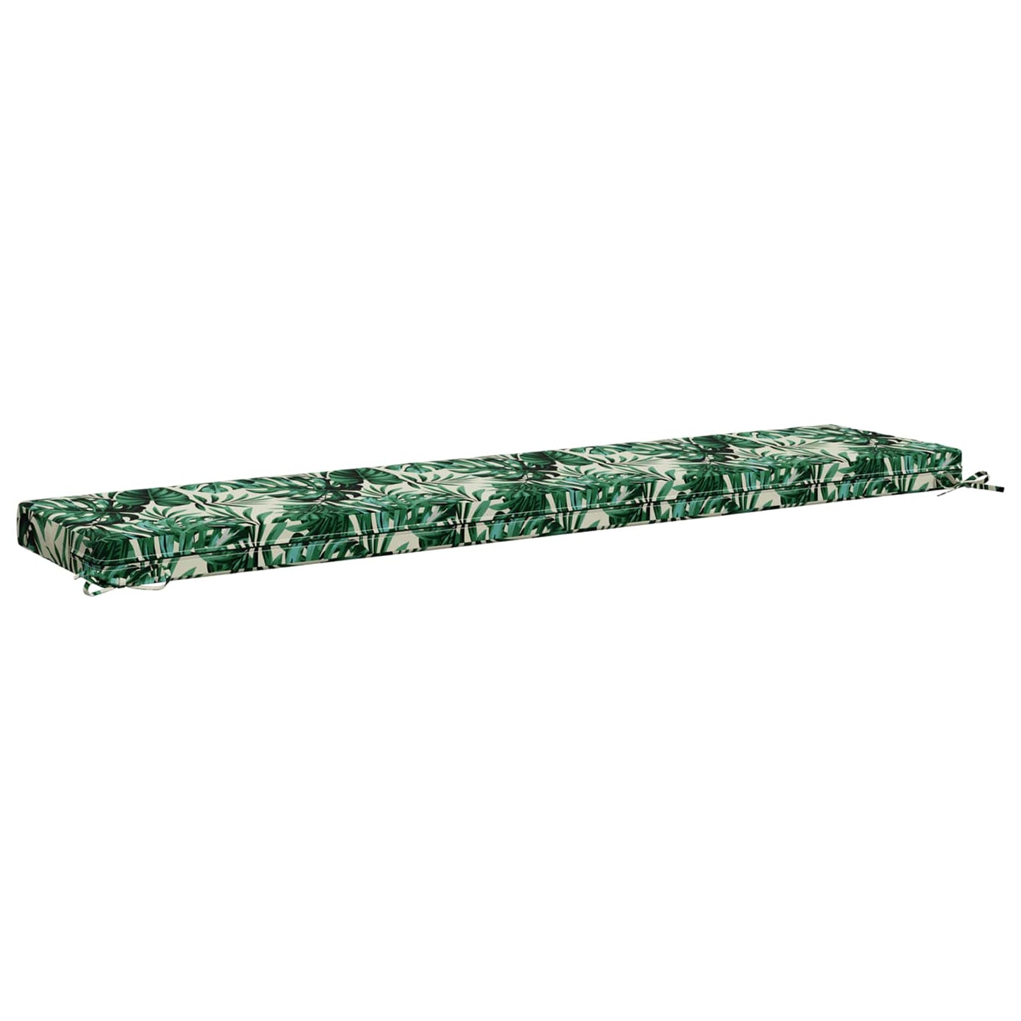 Bench Cushion SOEST 100% Polyester Leaf Pattern 170 x 40 x 8 cm
