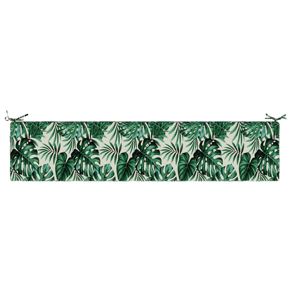 Bench Cushion SOEST 100% Polyester Leaf Pattern 170 x 40 x 8 cm