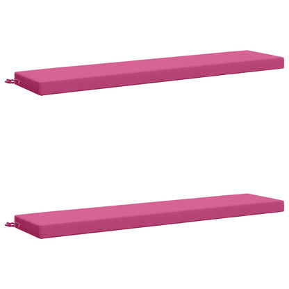 Bench Cushions SOEST 2 pcs 100% Polyester Pink 170 x 40 x 8 cm