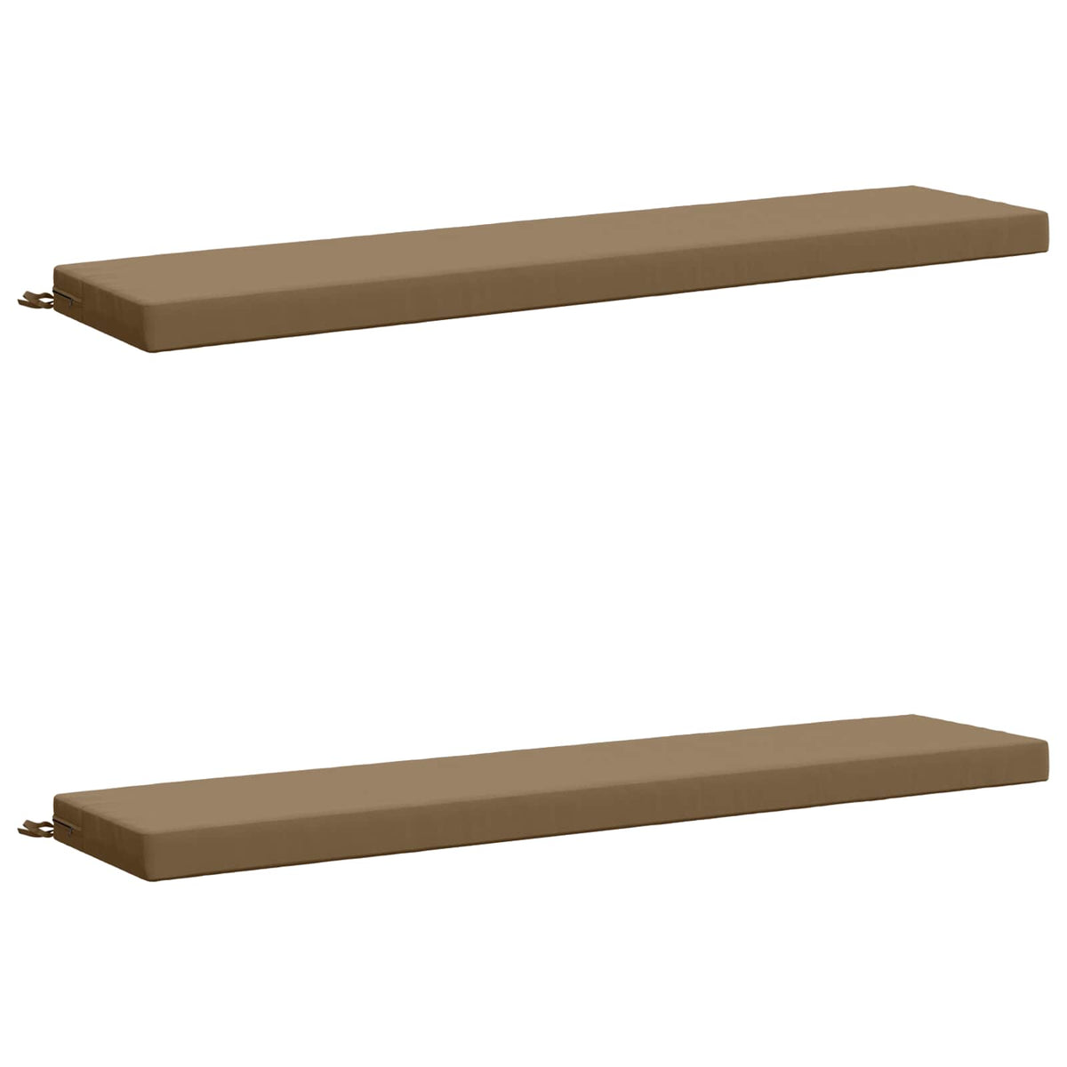 Bench Cushions SOEST 2 pcs 100% Polyester Taupe 170 x 40 x 8 cm